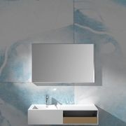 Composite Stone Framed Rectangle Mirror 900mm gallery detail image