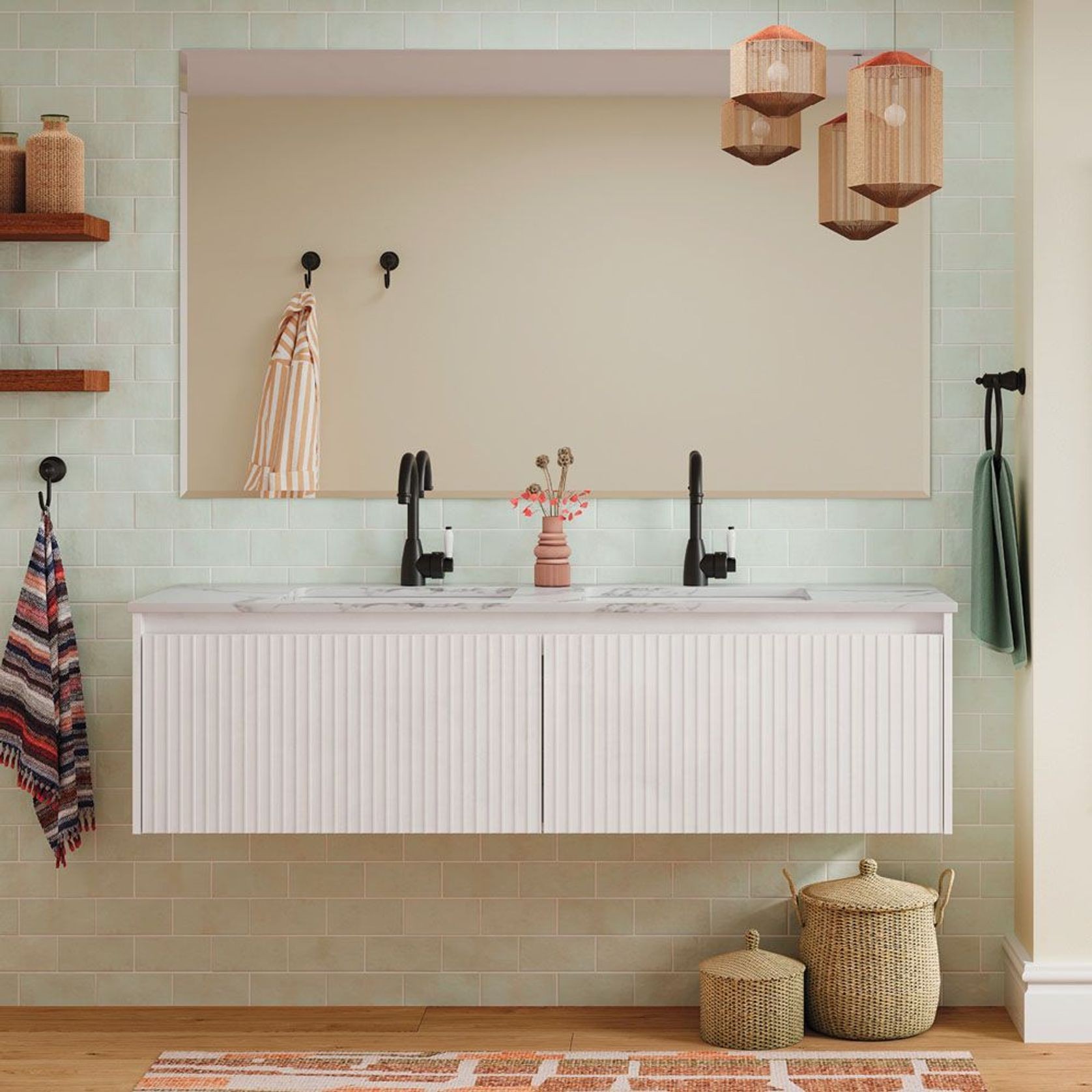 Bevel Edge Rectangular Mirrors gallery detail image