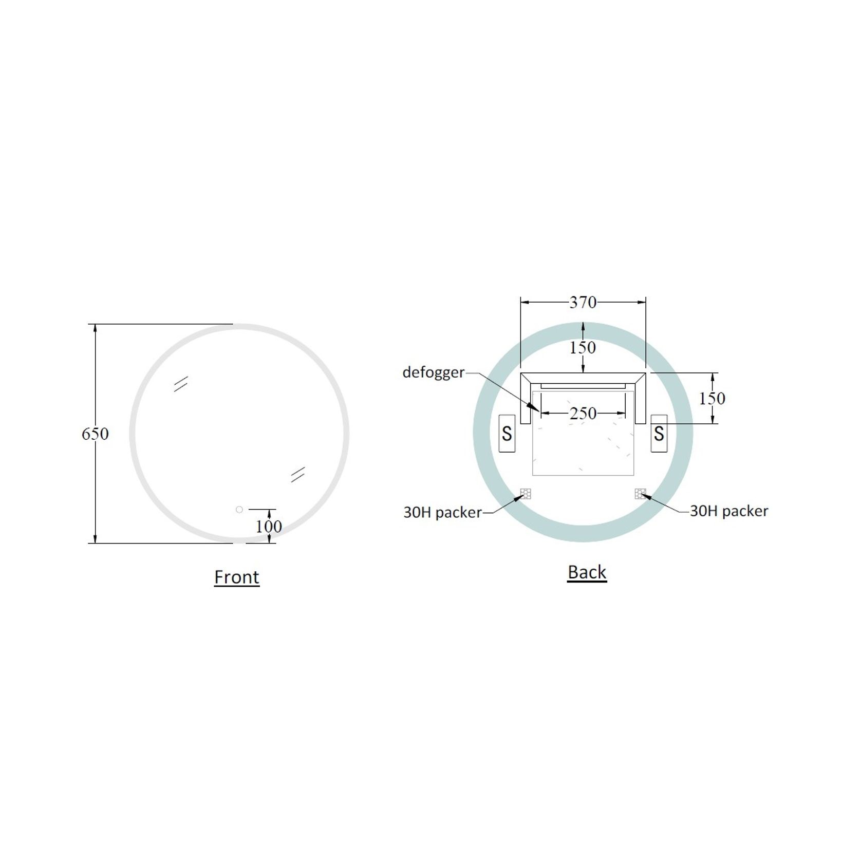 CODE Solace Round Led Mirror Range gallery detail image