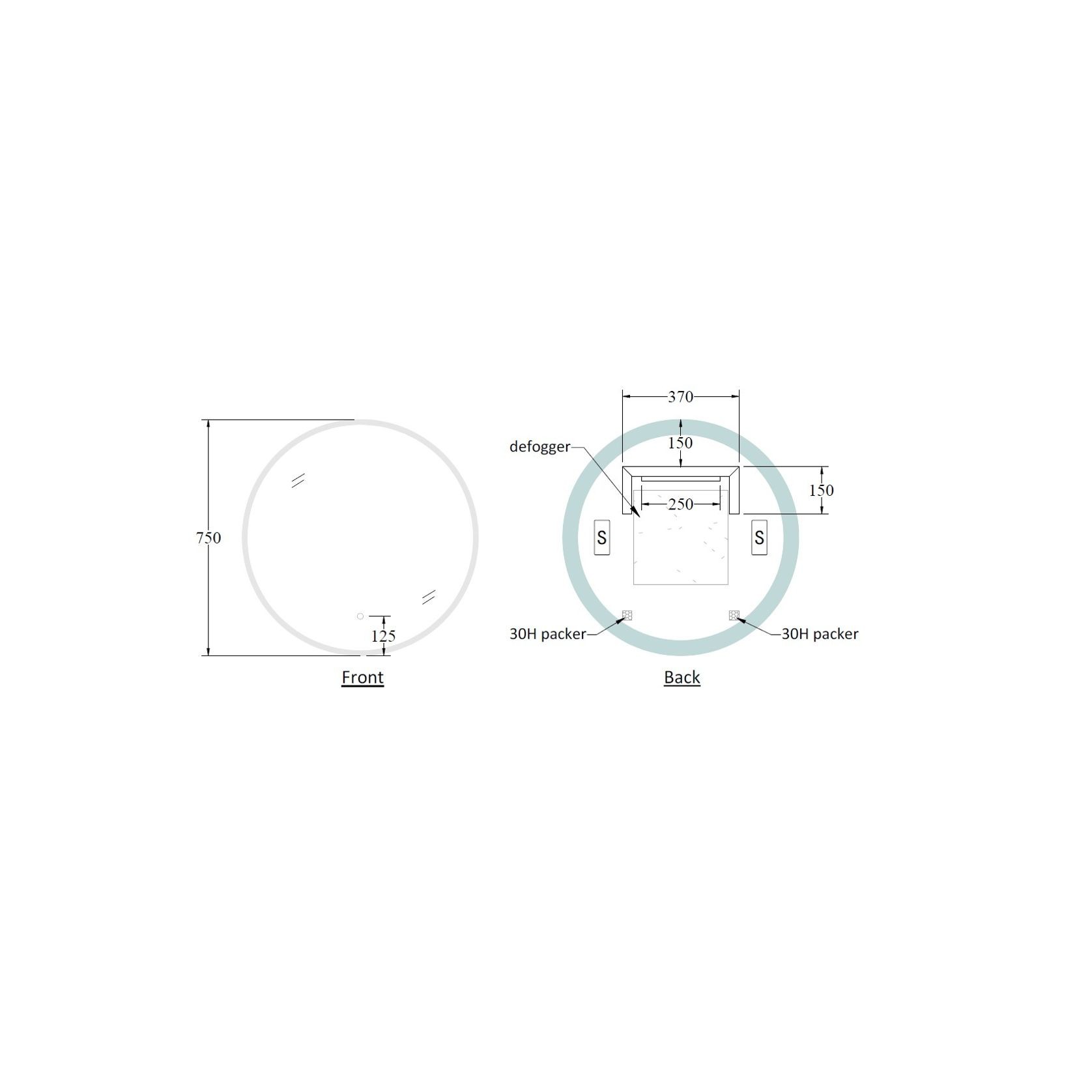 Code Solace Round Led Mirror Range gallery detail image