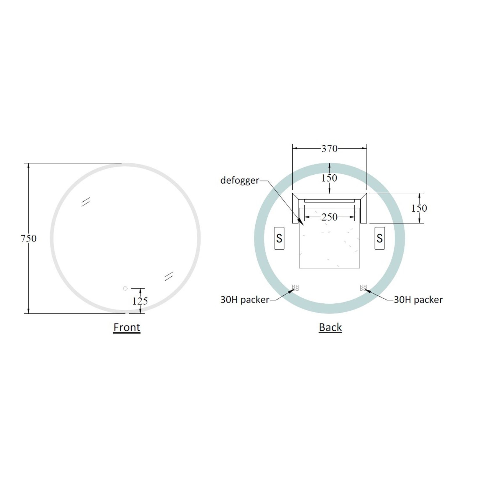 CODE Solace Round Led Mirror Range gallery detail image