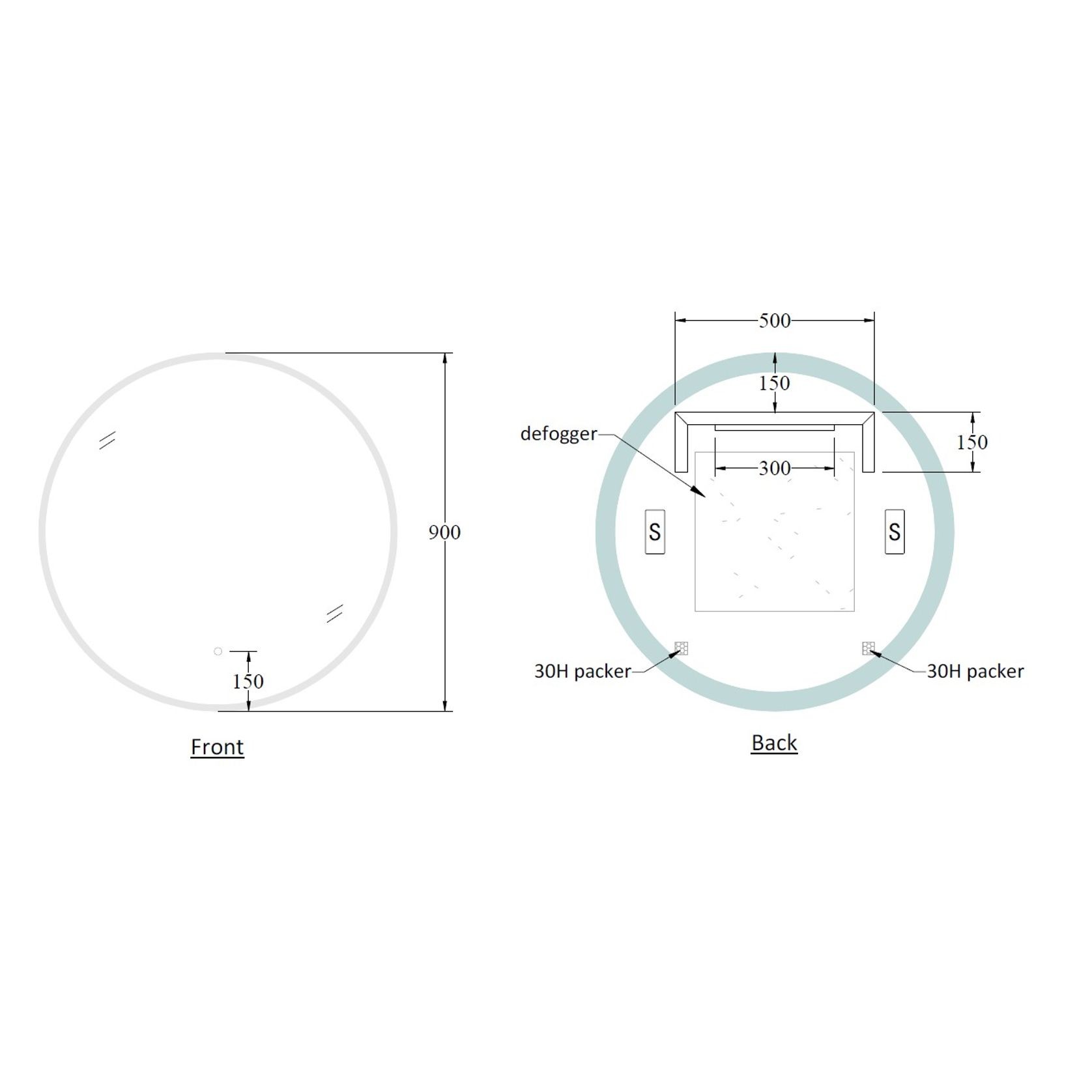 CODE Solace Round Led Mirror Range gallery detail image