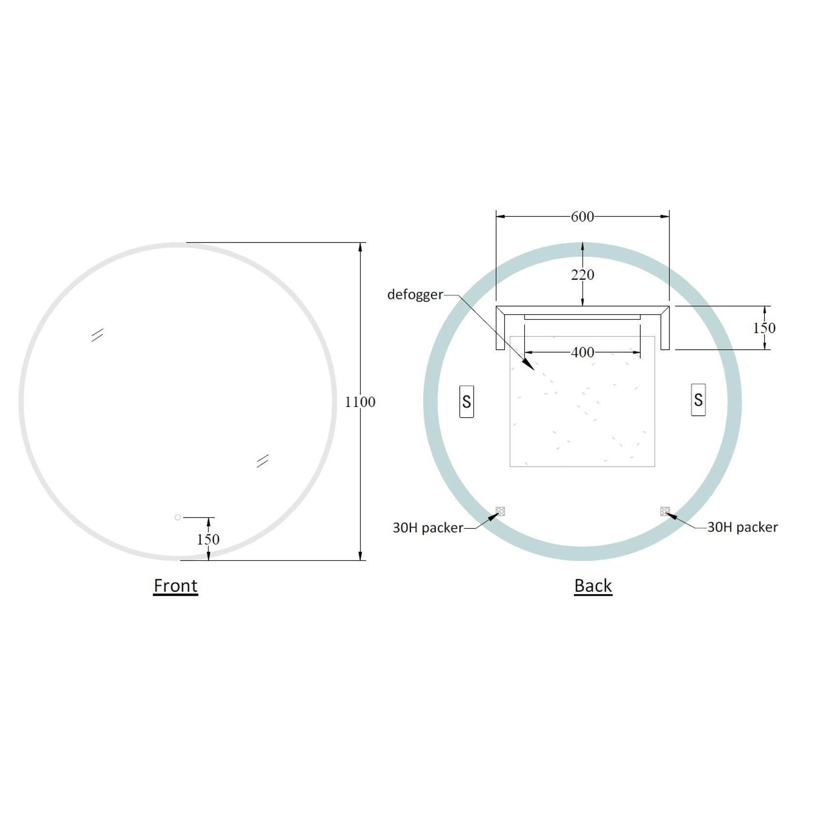 CODE Solace Round Led Mirror Range gallery detail image