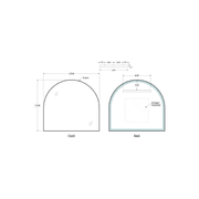 Code Aspect 1200 Arch Framed Mirror Range gallery detail image