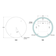 CODE Euro Round Led Mirror Range gallery detail image