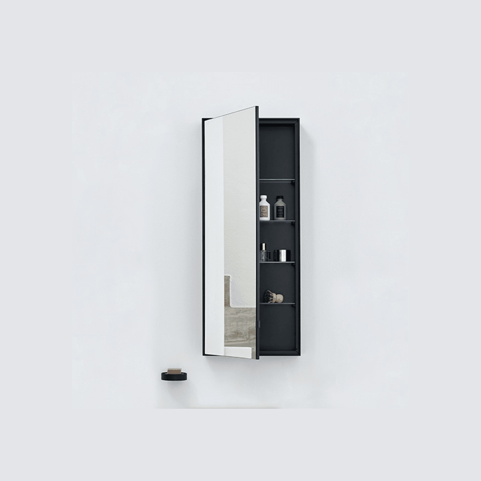 Simple Tall Box Mirror Cabinet by Cielo gallery detail image