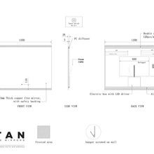 Titan Rectangle LED Mirror 1200mm x 900mm gallery detail image