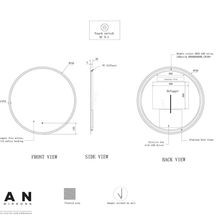 Titan Round LED Mirror 750mm gallery detail image