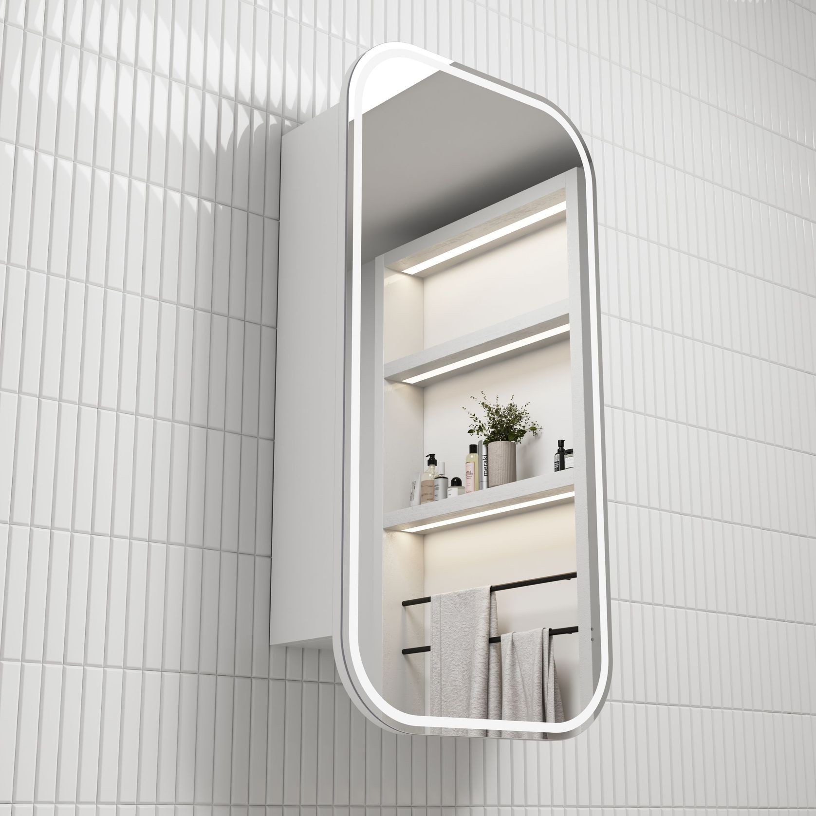 Aulic Vienna LED Shaving Cabinet gallery detail image