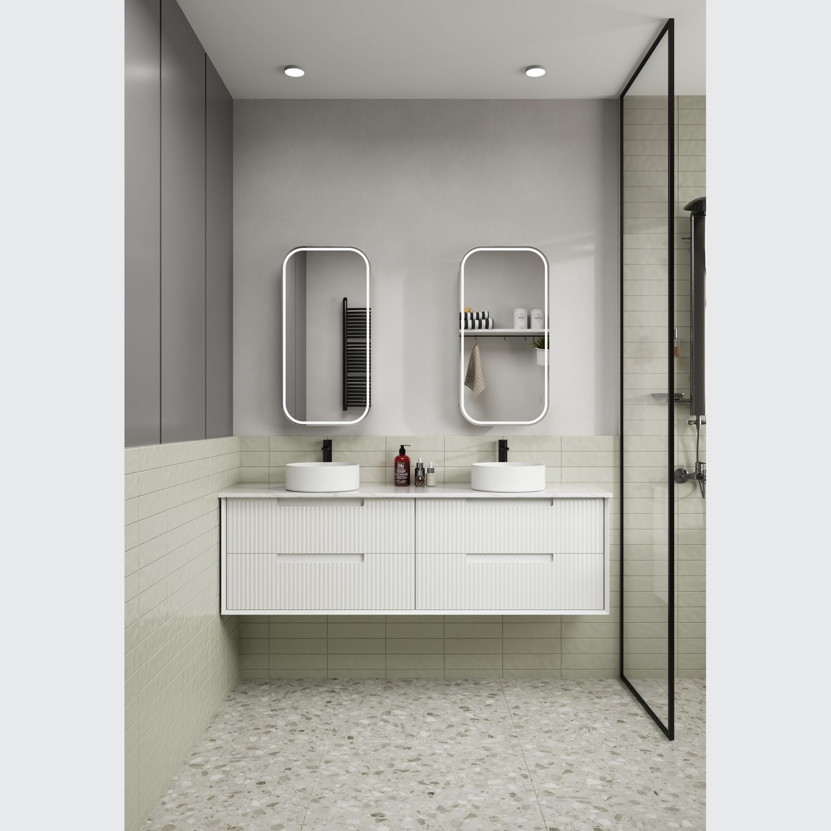 Aulic Vienna LED Shaving Cabinet gallery detail image