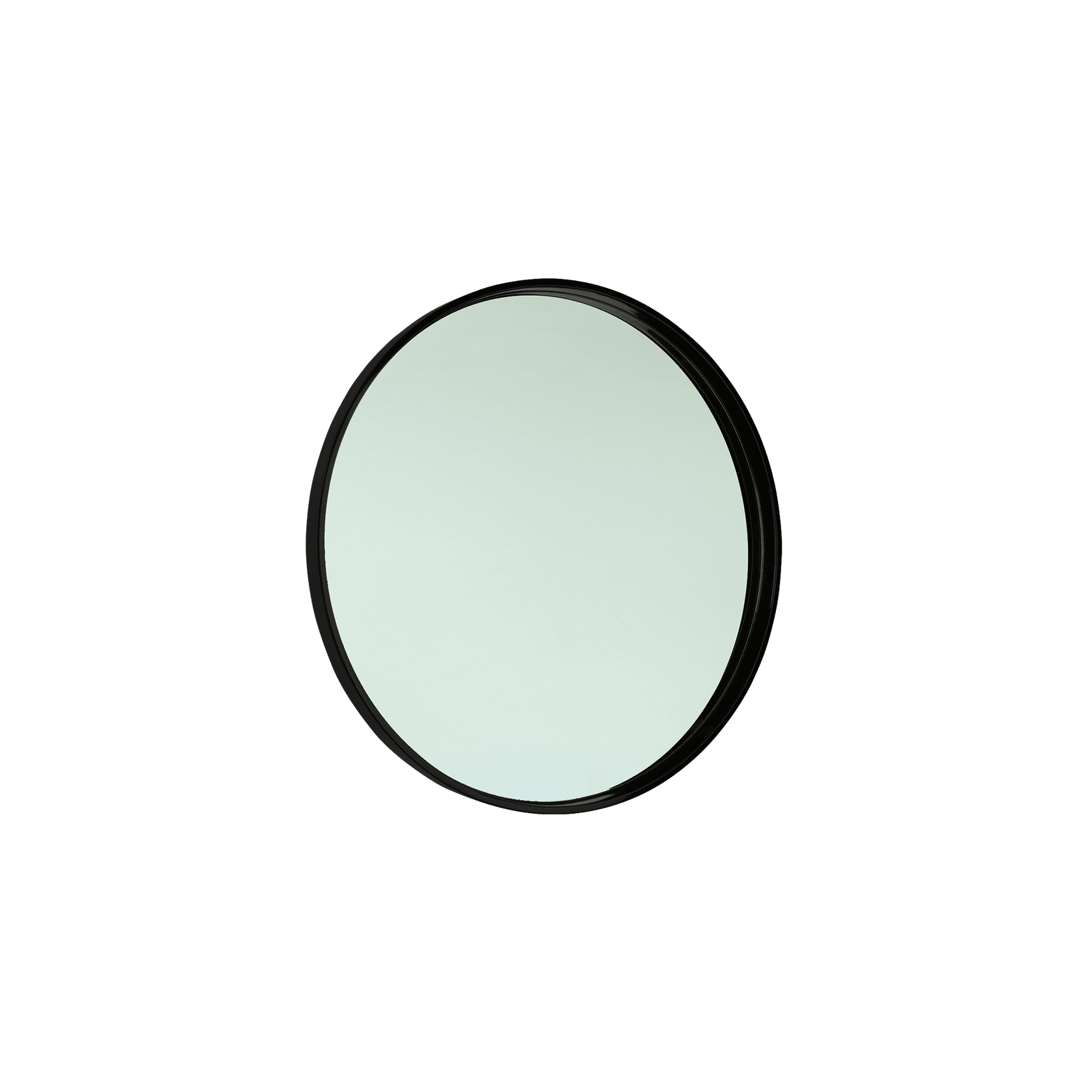 iStone 850mm Round Mirror Matte Black gallery detail image