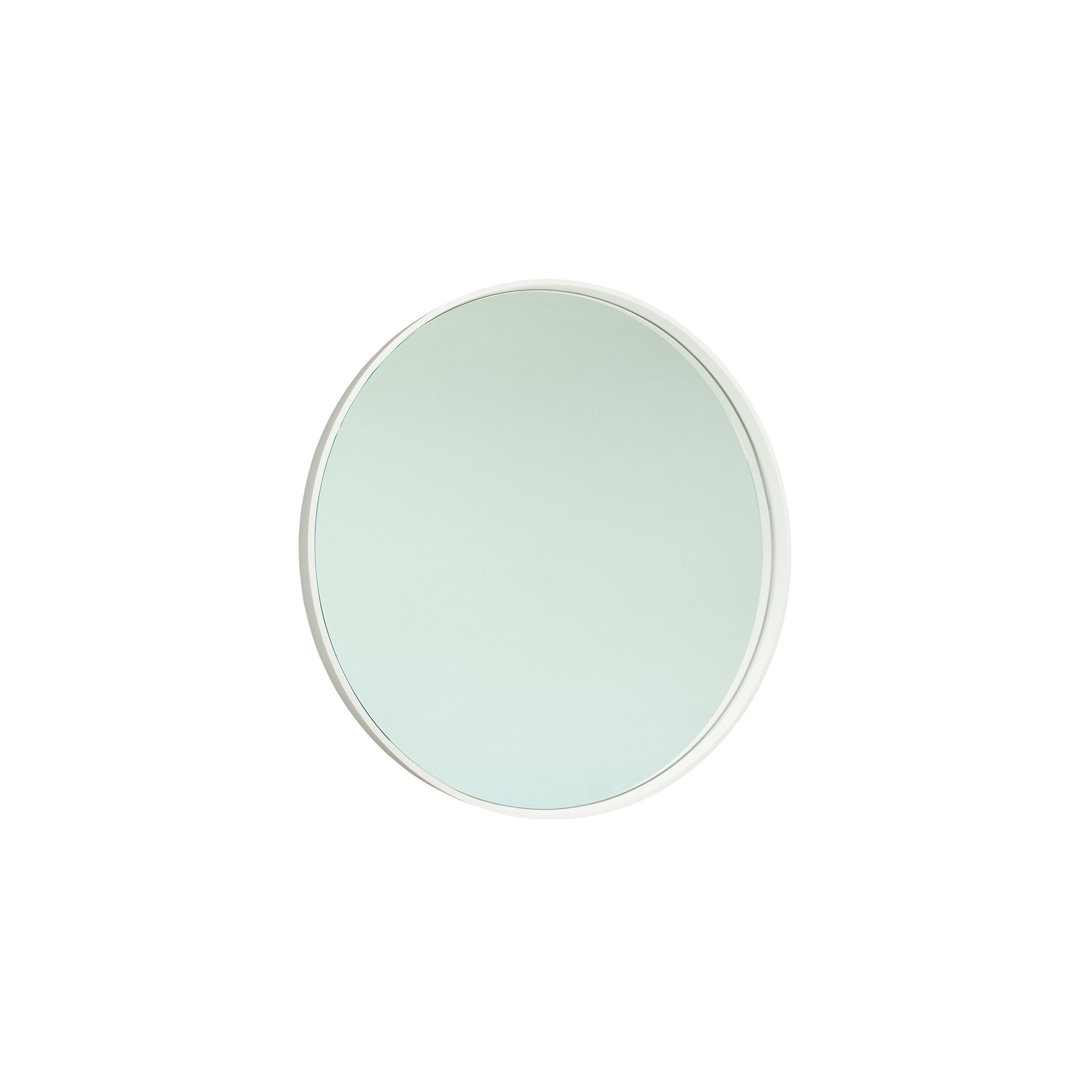 iStone 850mm Round Mirror Matte White gallery detail image