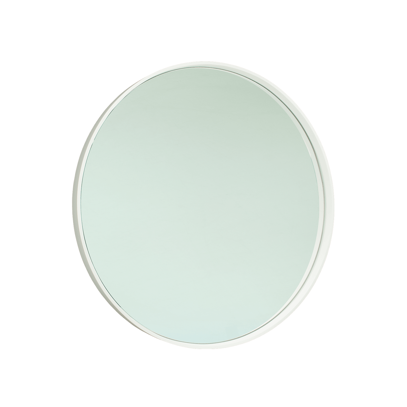 iStone 850mm Round Mirror Matte White gallery detail image
