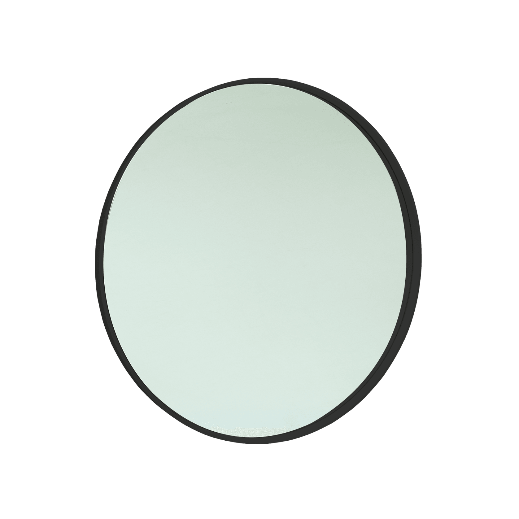 iStone 1100mm Round Mirror Matte Black gallery detail image