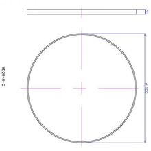 iStone 1100mm Round Mirror Matte White gallery detail image