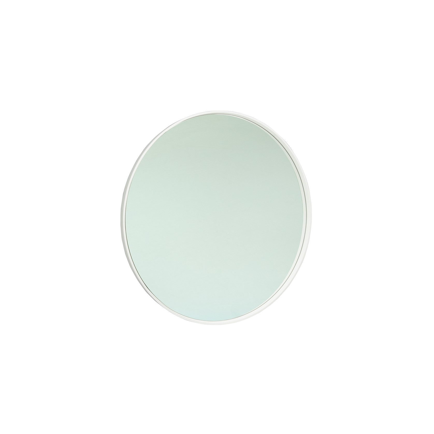 iStone 1100mm Round Mirror Matte White gallery detail image