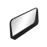 iStone 1100mm Rectangular Mirror with Shelf Matte Black gallery detail image