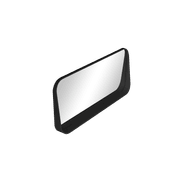 iStone 1100mm Rectangular Mirror with Shelf Matte Black gallery detail image