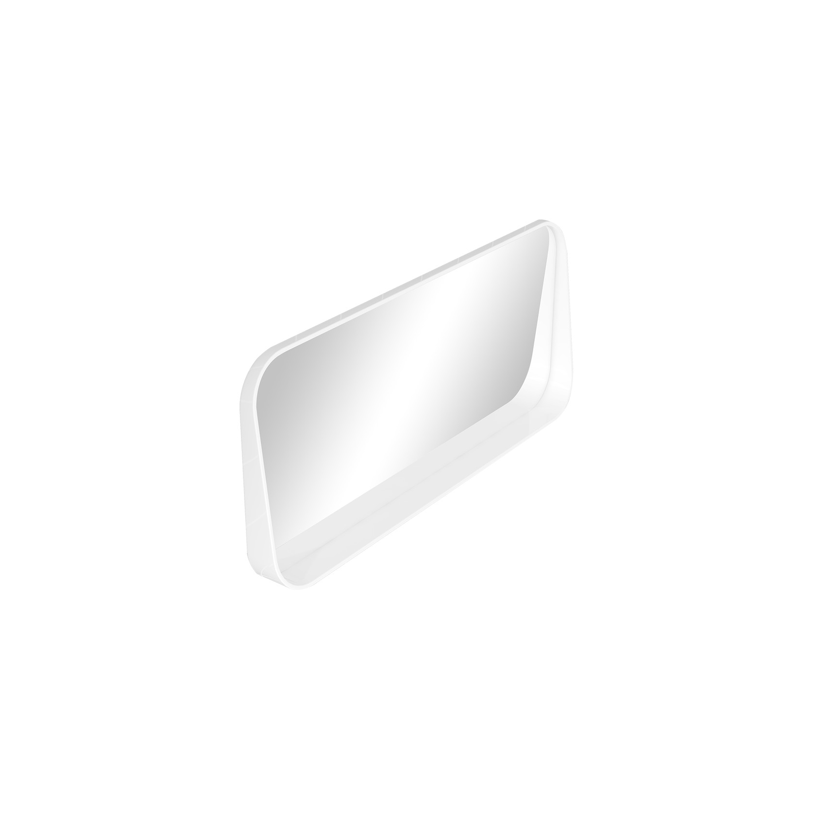 iStone 1100mm Rectangular Mirror with Shelf Gloss White gallery detail image