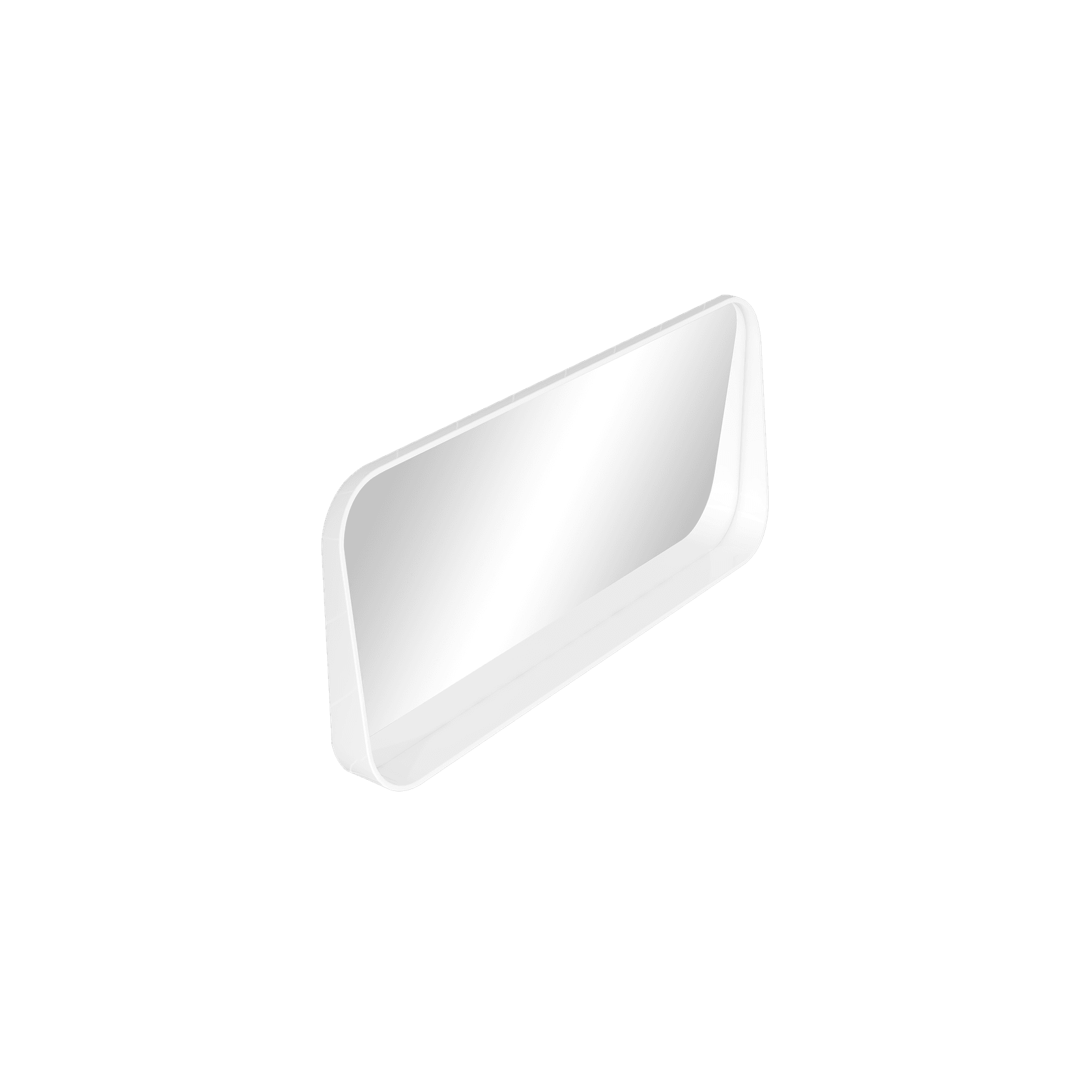 iStone 1100mm Rectangular Mirror with Shelf Gloss White gallery detail image