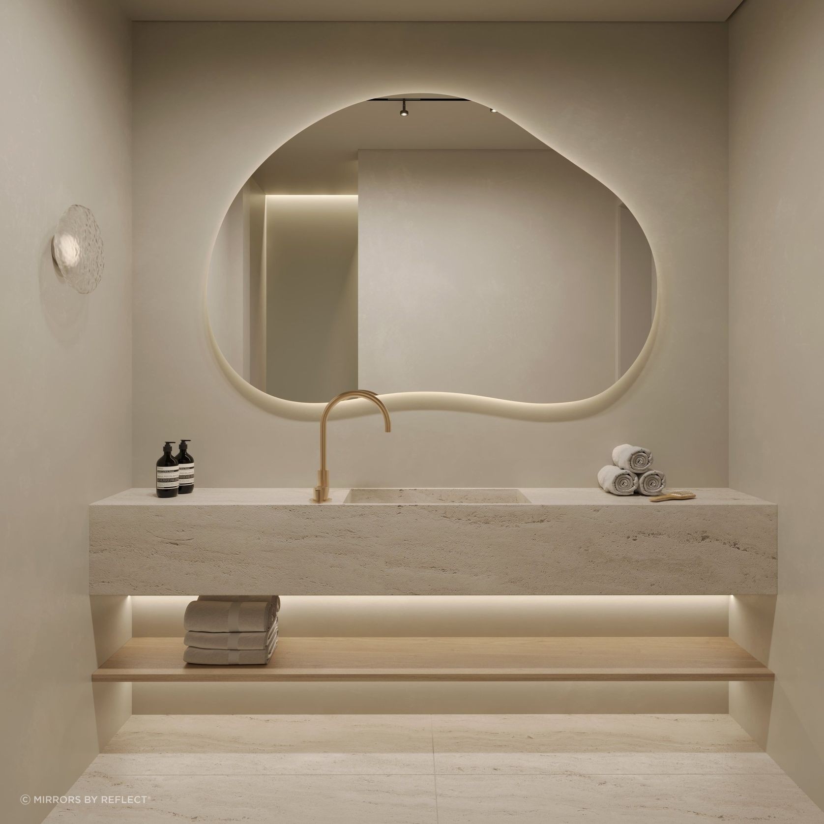 Amiah | LED Bathroom Mirror | 1450 x 1000 gallery detail image