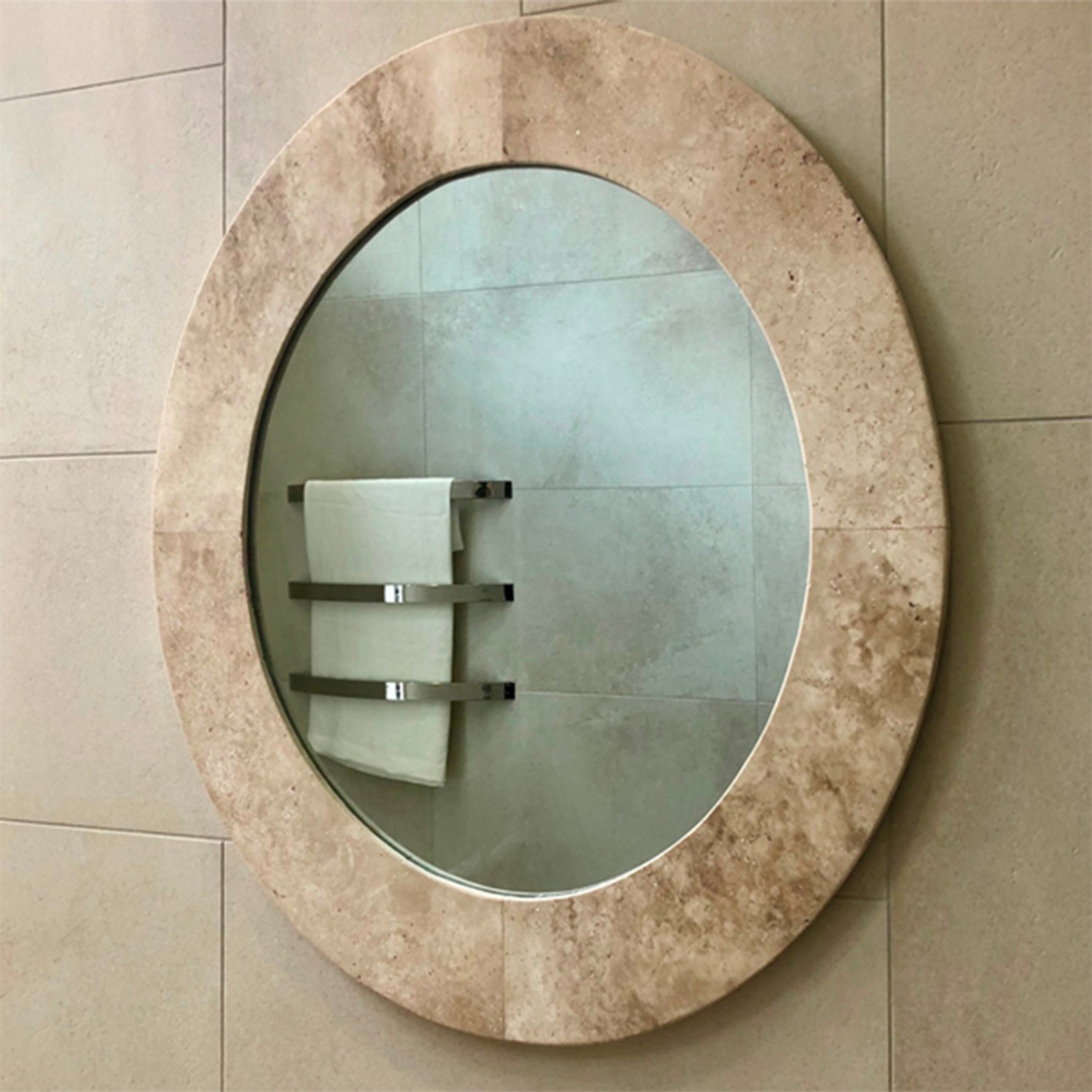 Marble Round Mirror gallery detail image