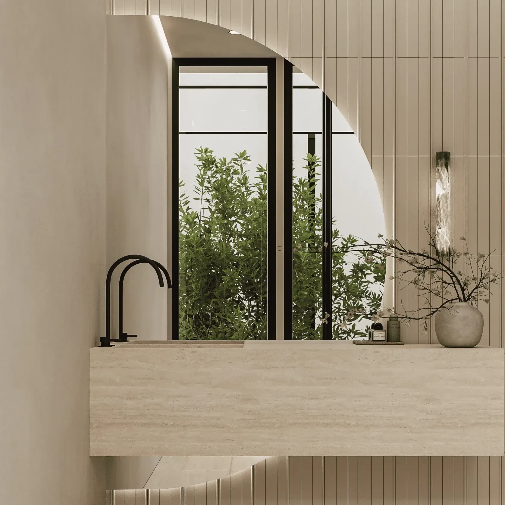 Célina Half Moon Mirror | 2000 x 1000 gallery detail image