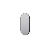 Eclipse Obround Black LED Framed Mirror with Demister gallery detail image