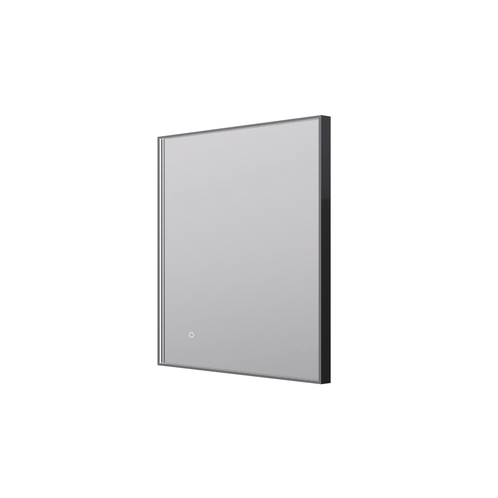 Eclipse Rectangle Gun Metal LED Framed Mirror Demister gallery detail image