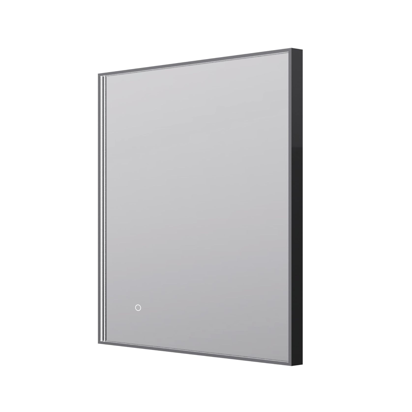Eclipse Rectangle Gun Metal LED Framed Mirror Demister gallery detail image
