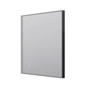 Eclipse Rectangle Gun Metal LED Framed Mirror Demister gallery detail image