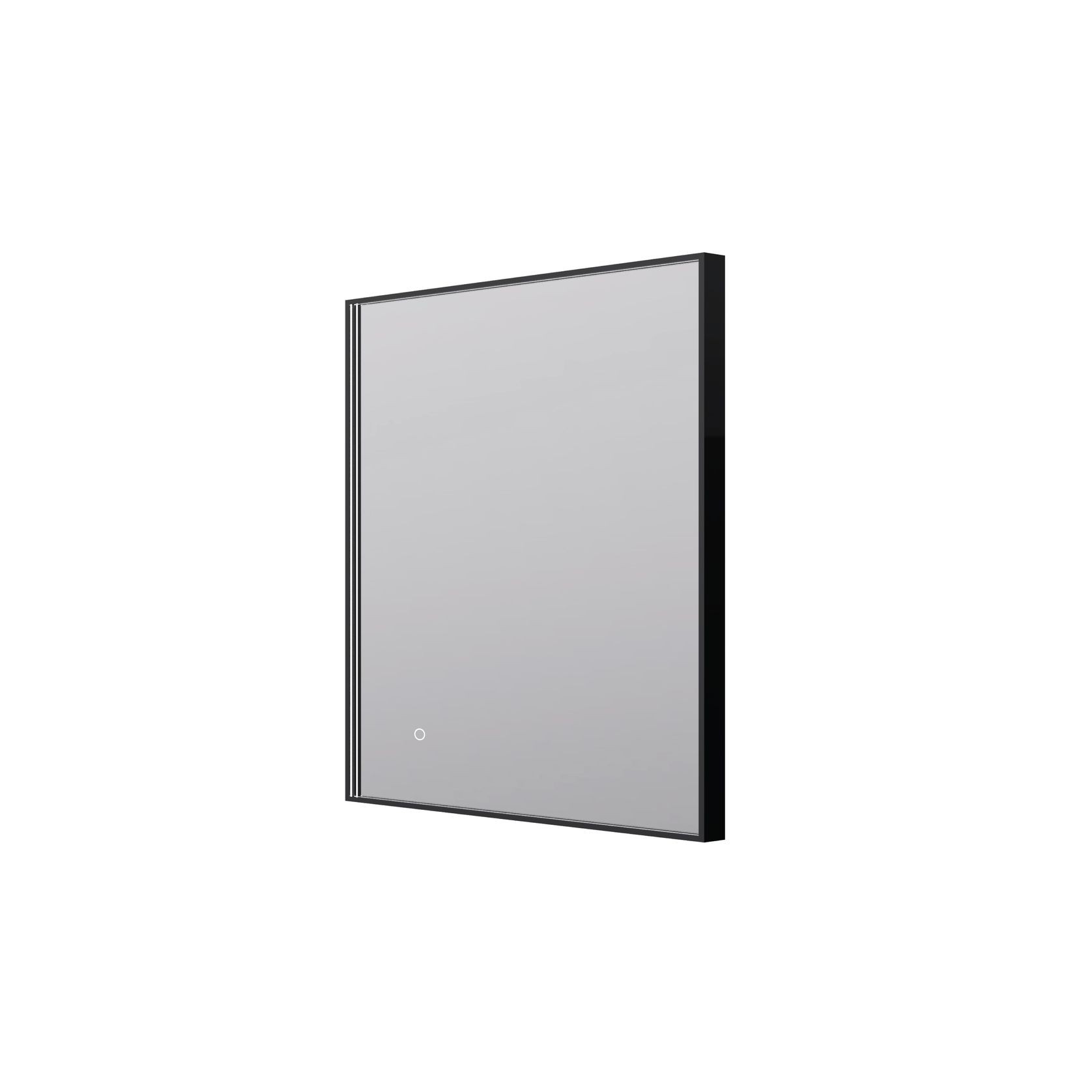 Eclipse Rectangle Black LED Framed Mirror with Demister gallery detail image