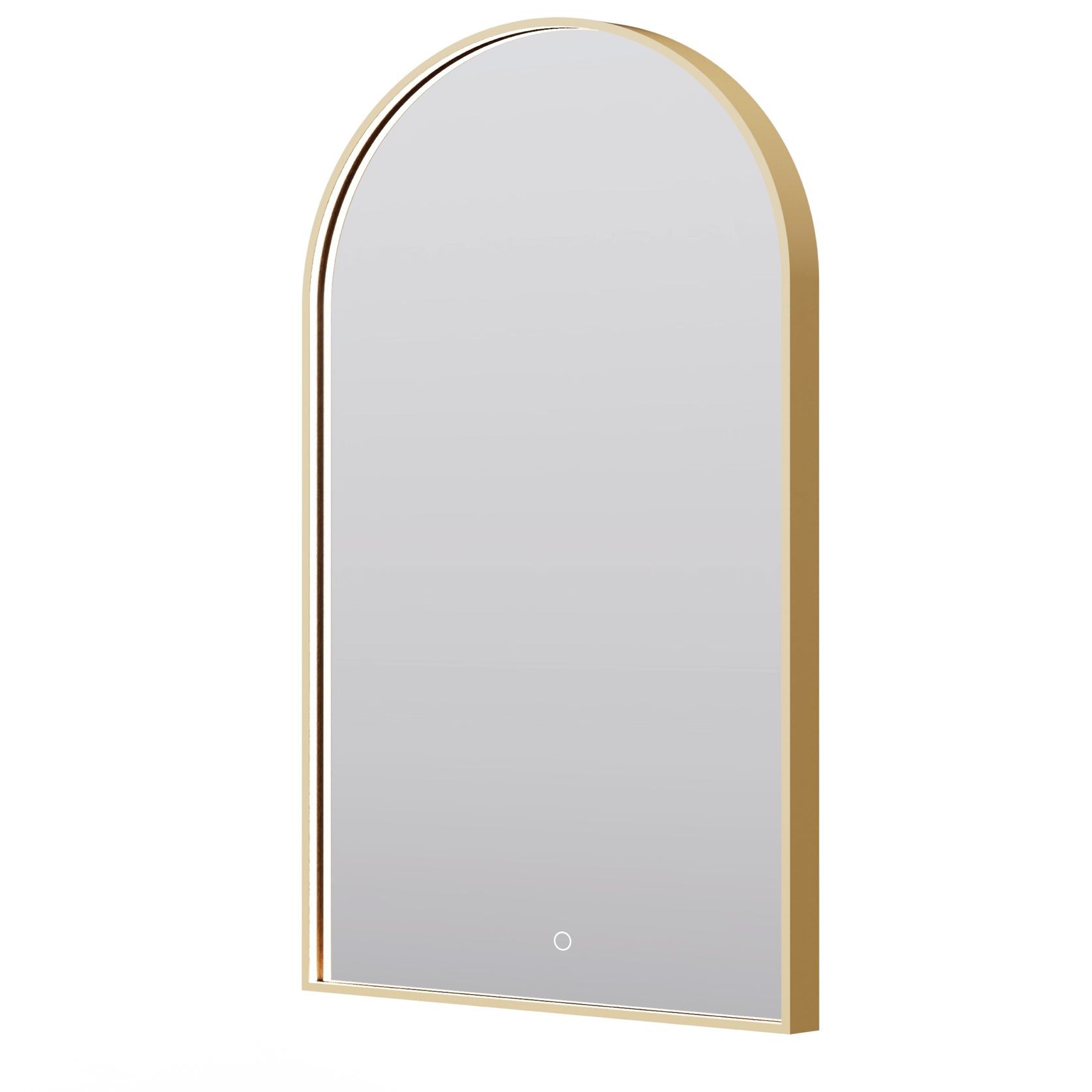 Eclipse Arch Gold LED Framed Mirror with Demister gallery detail image