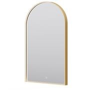 Eclipse Arch Gold LED Framed Mirror with Demister gallery detail image