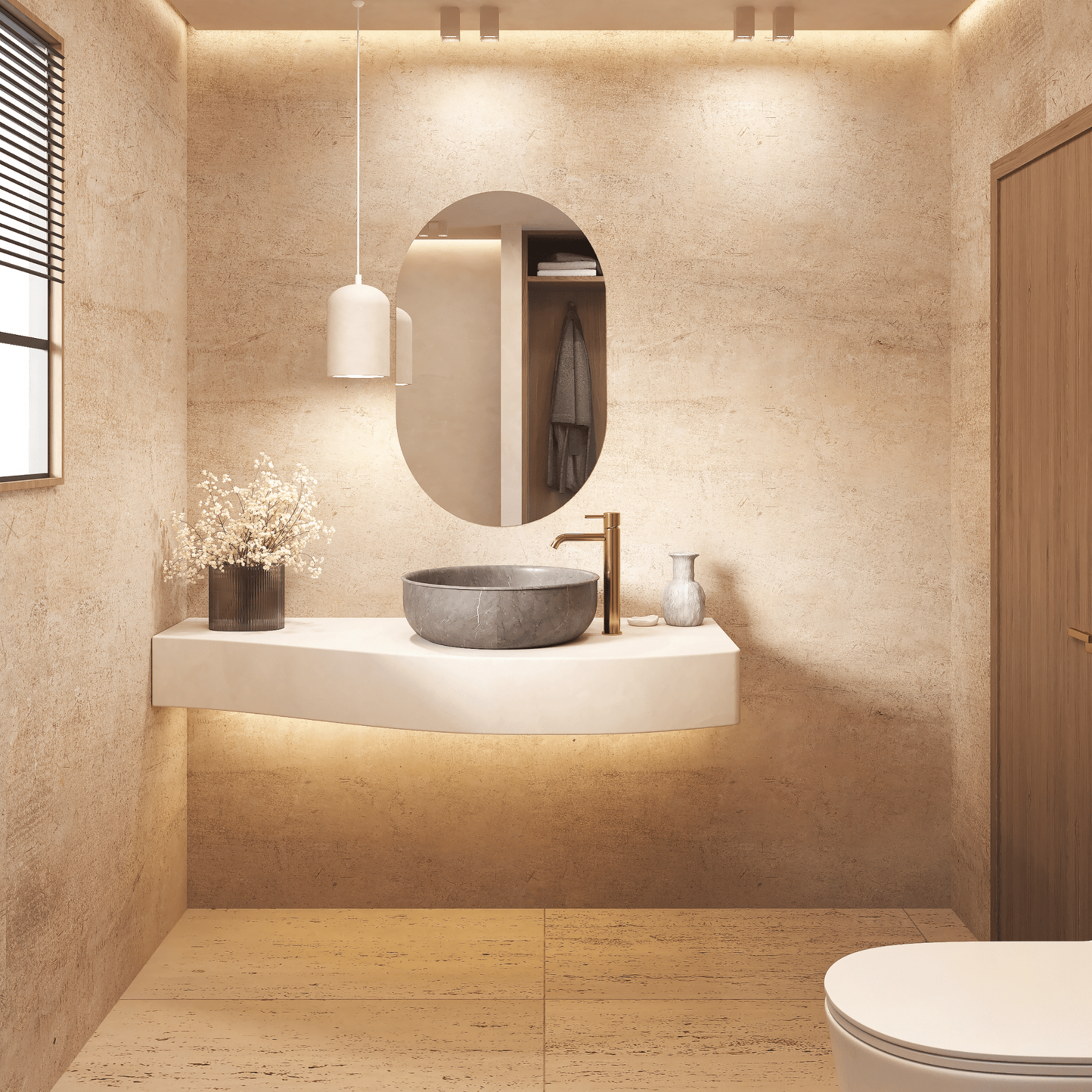 Elara Oval Bathroom Mirror | 900 x 500 gallery detail image