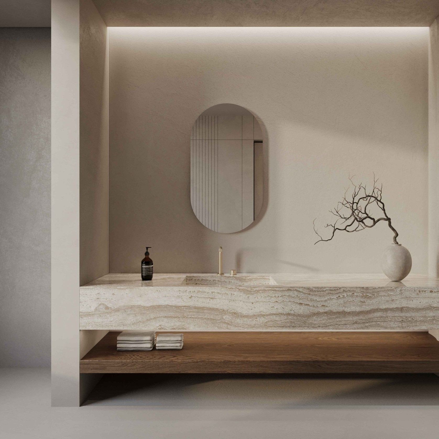 Elara Oval Bathroom Mirror | 900 x 500 gallery detail image
