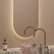 Elara LED Oval Bathroom Mirror | 900 x 500 gallery detail image