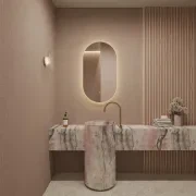 Elara LED Oval Bathroom Mirror | 900 x 500 gallery detail image