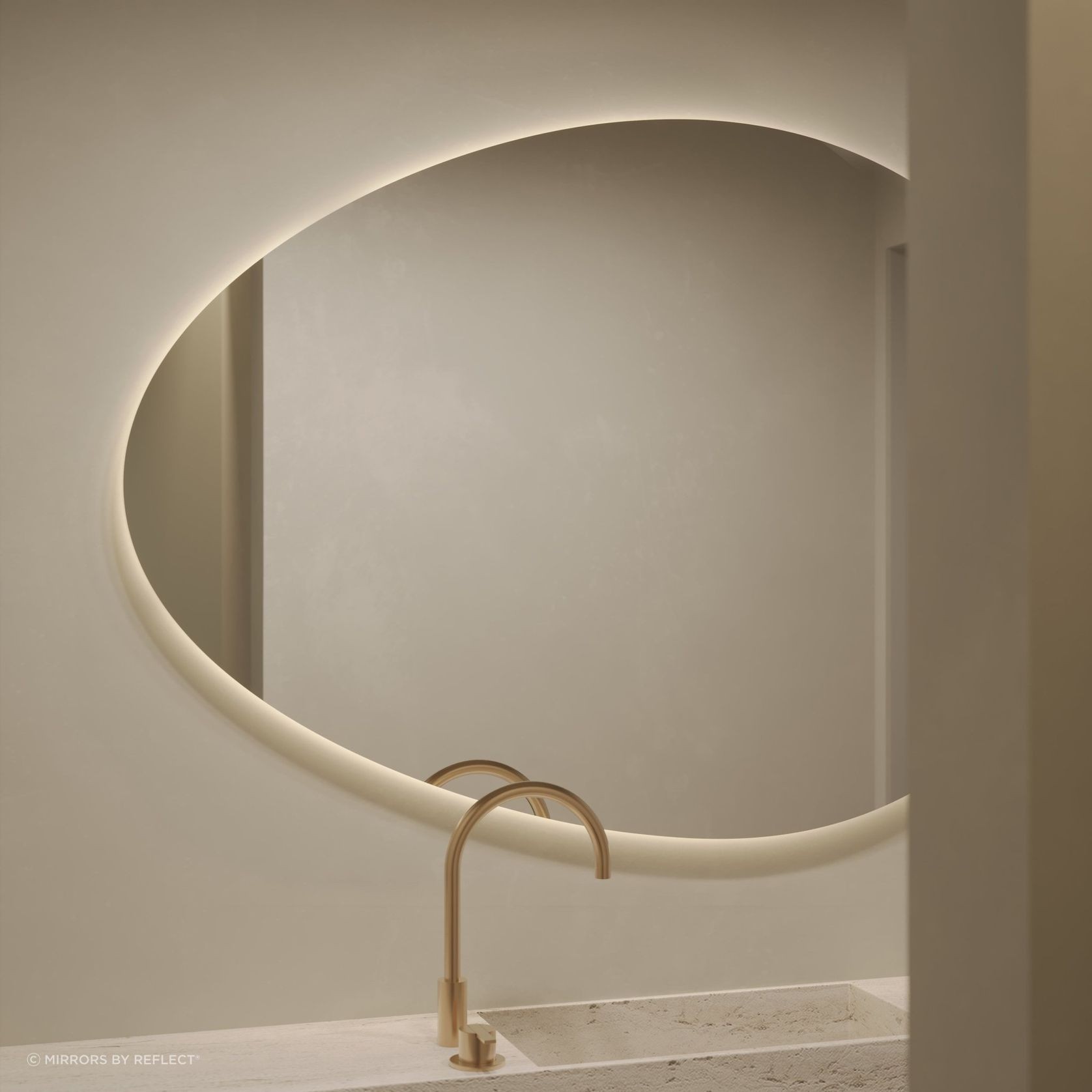 Fia | LED Bathroom Mirror | 1450 x 1000 gallery detail image
