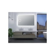 Curved Rim Rectangle LED Mirror LM-LDT1280 gallery detail image