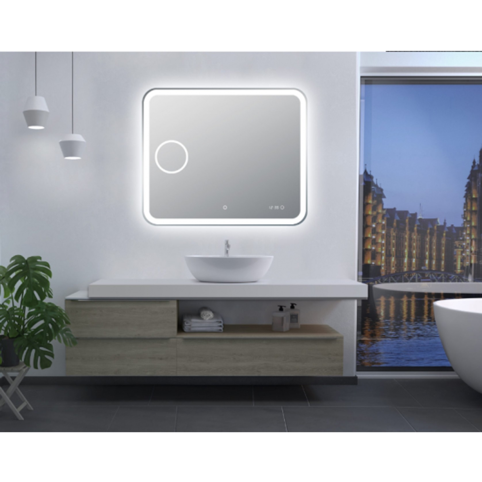 LM-LDT9075 | Backlit Acrylic LED Mirror gallery detail image