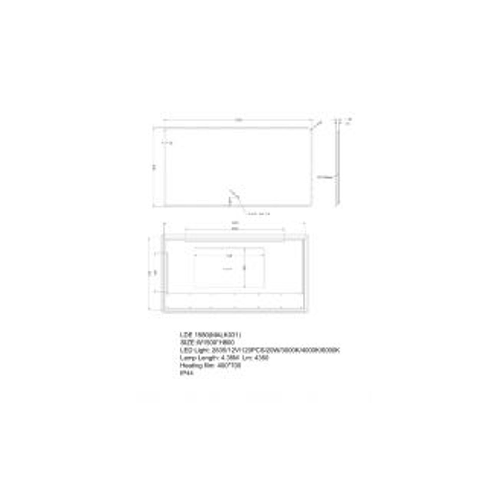 Backlit LED Mirror LM-LDE1580 gallery detail image