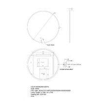 Round LED Mirror LM-LED-R1-9090 gallery detail image