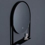 Frame Round LED Mirror with Shelf gallery detail image