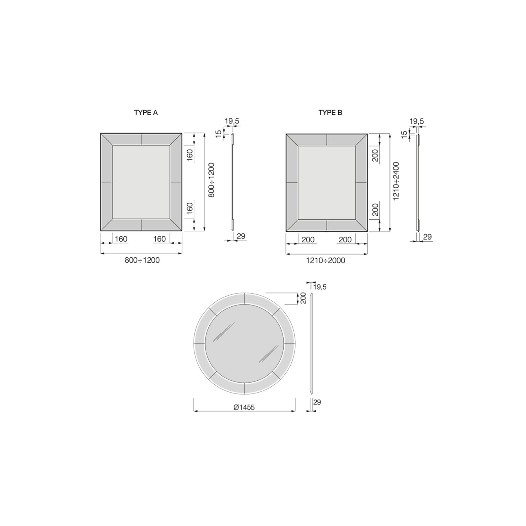 Veneziana Mirror by Boffi gallery detail image