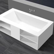 Cube Bathtub with Built-In Shelves gallery detail image