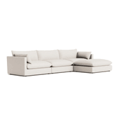 Sidney 3 Seater Chaise Sofa gallery detail image