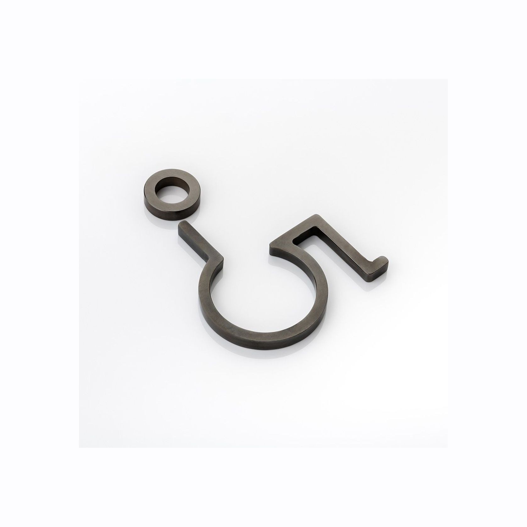 Joseph Giles - Solid Brass 3D Bathroom Sign - Accessible, Ambulant Or Disabled gallery detail image