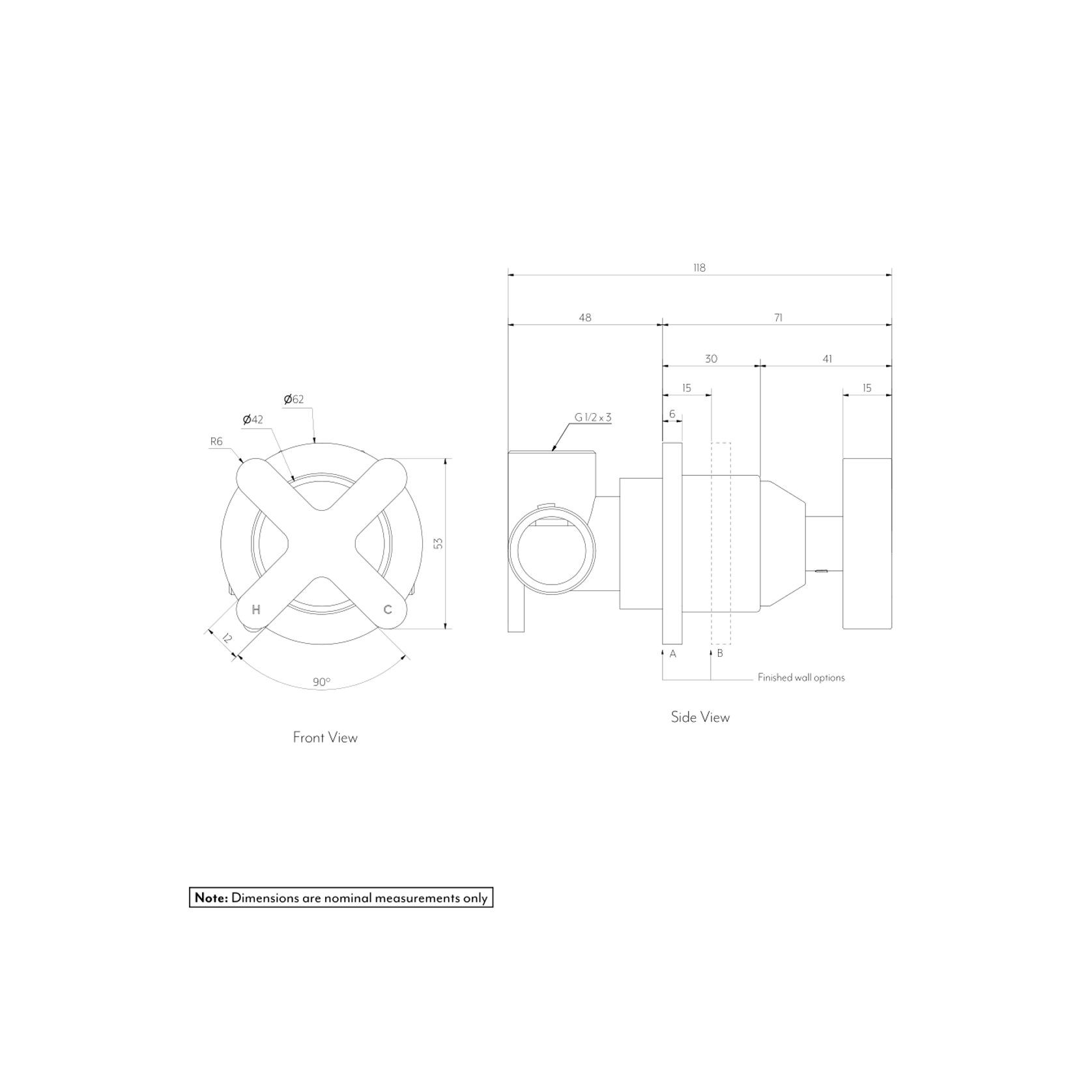 Cross | Progressive Single Mixer | Brushed Gunmetal gallery detail image