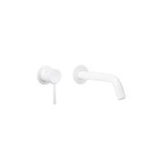 Elysian Minimal Mixer & Spout Set | White gallery detail image